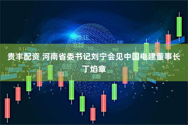 贵丰配资 河南省委书记刘宁会见中国电建董事长丁焰章