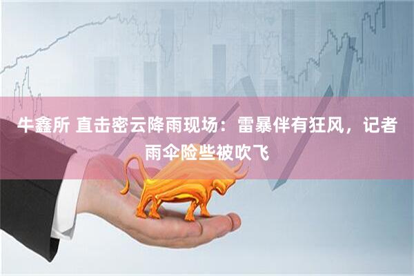 牛鑫所 直击密云降雨现场：雷暴伴有狂风，记者雨伞险些被吹飞