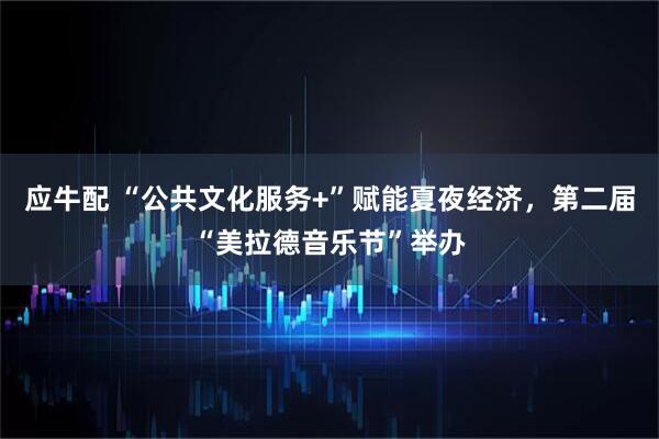应牛配 “公共文化服务+”赋能夏夜经济，第二届“美拉德音乐节”举办